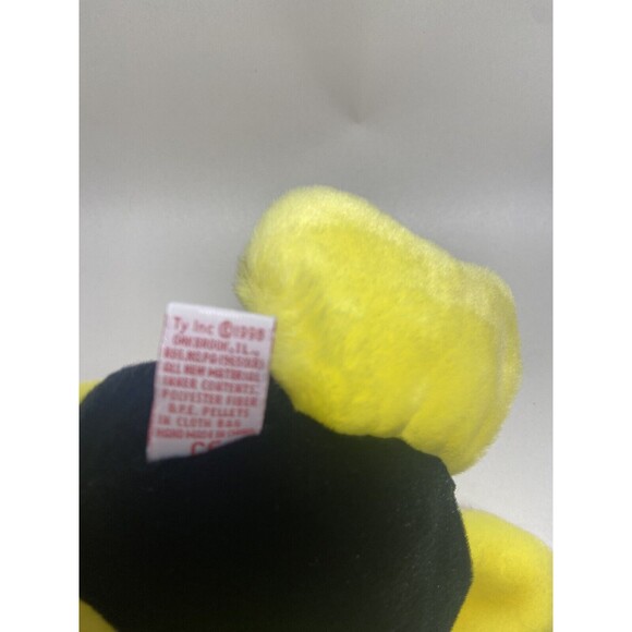 Vintage Ty Beanie Buddies Bubbles the Fish Plush Toy 1998 With Paper Hang Tag - Picture 8 of 9